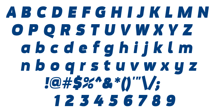 Movavi Grotesque Black Italic font