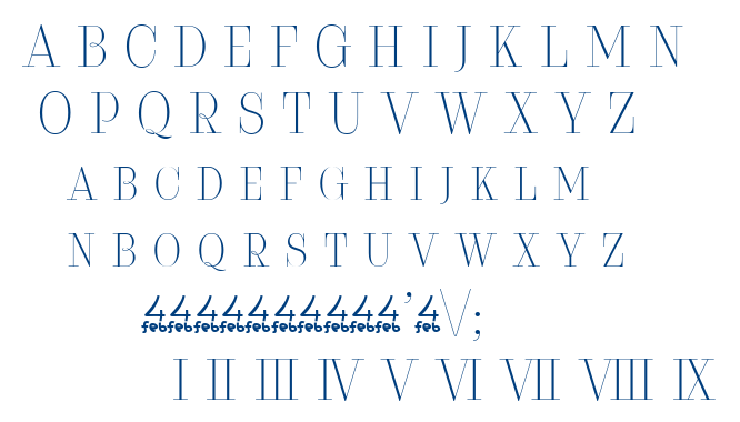 Serifiqo 4F Free Capitals font