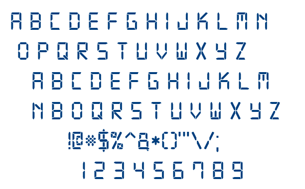 Digital-7 font