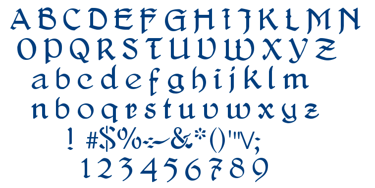 Delitsch Antiqua font