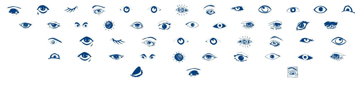 Eyes font