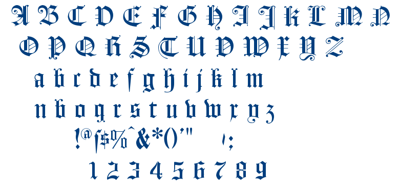 Flying Hollander font
