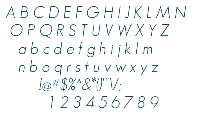 Geo Sans Light font
