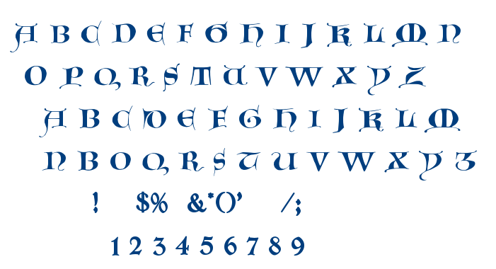 Gotische Majuskel font