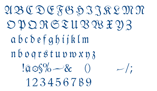KlausBFraktur font