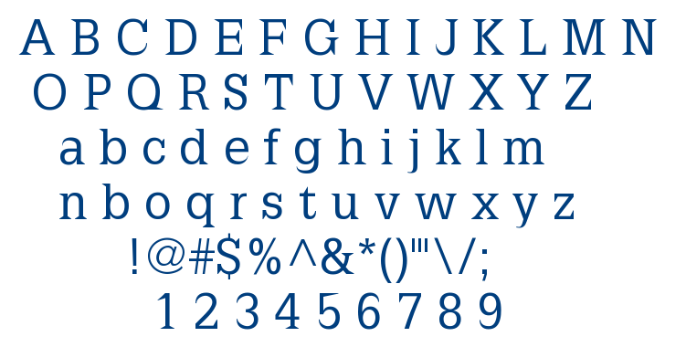 Latinia font