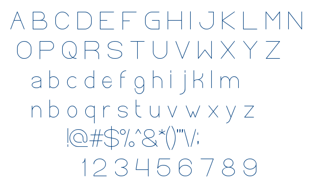 optical fiber font