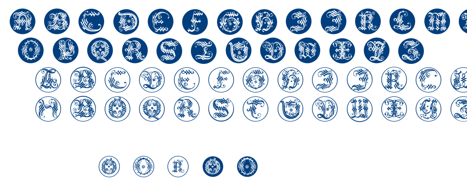 Ornamental Initial font