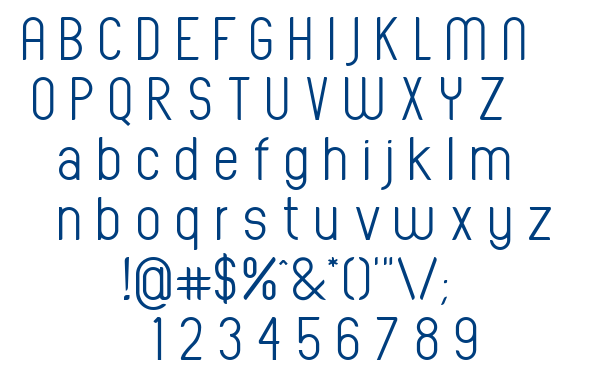 Oval Track font