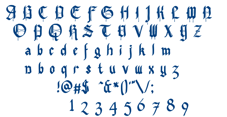 Pennybridge 1563 font