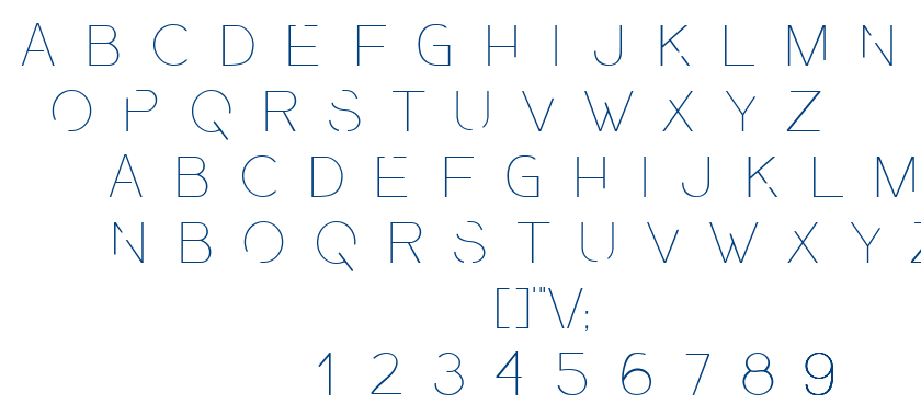 Presa Ultralight font