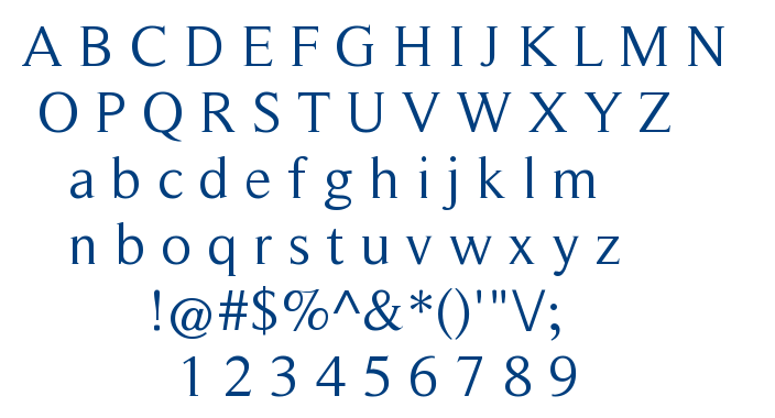 Roman Serif font