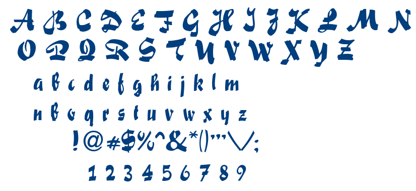 Swashett font