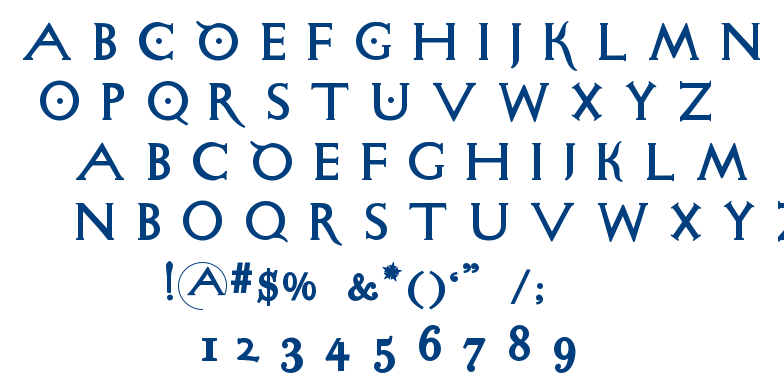 Sigismundo Di Fanti font