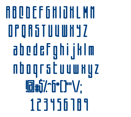 Squareworm font