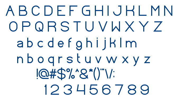 standard international font