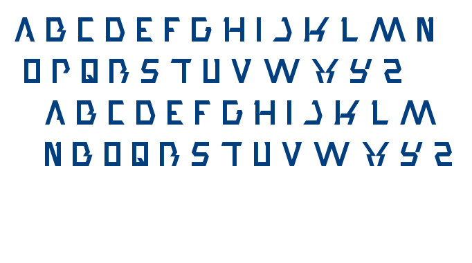 trade and mark font