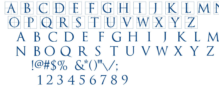 TrajanusBricks font