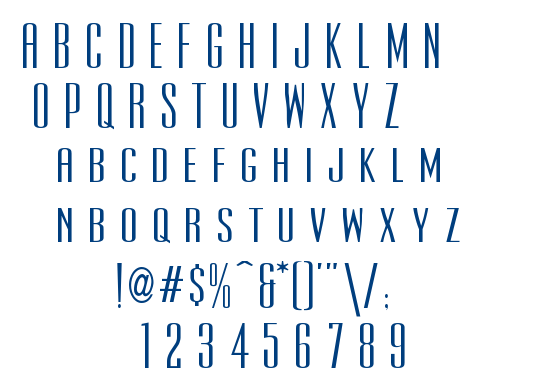 Ultra Condensed font