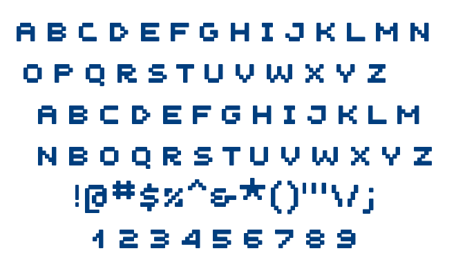 Unscreen MK font