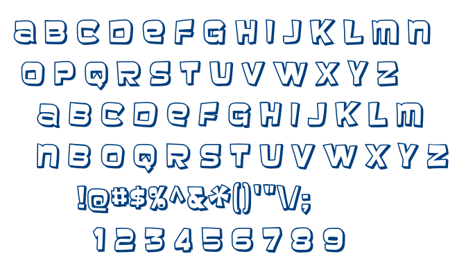 Baveuse font