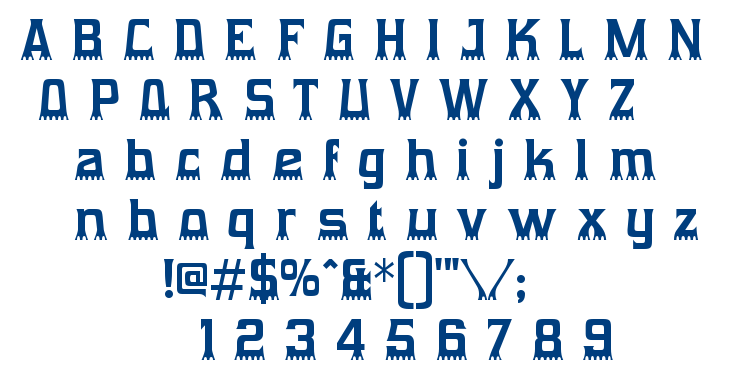 Gumtuckey font