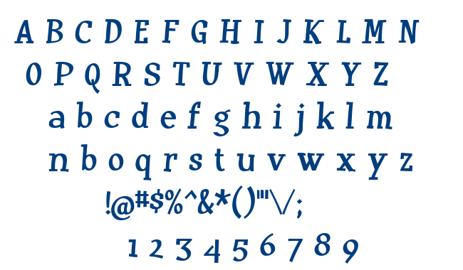 Huxtable font
