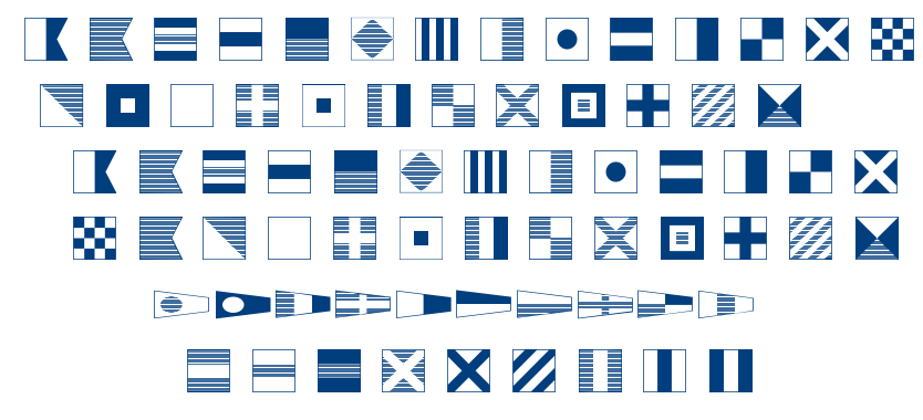 Maritime Flags font