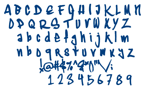 Typographic Onedalism font