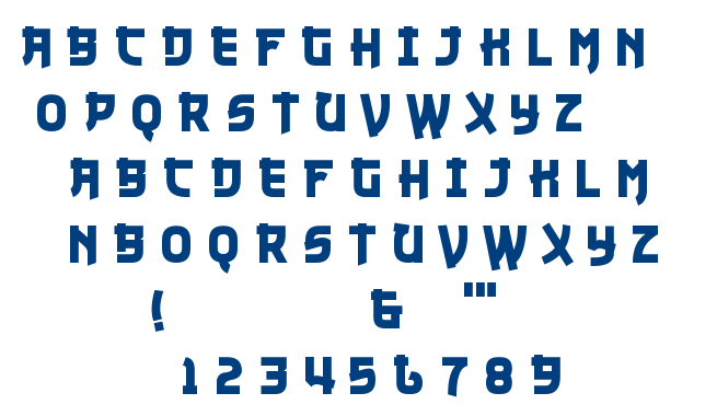 Nuku Nuku font