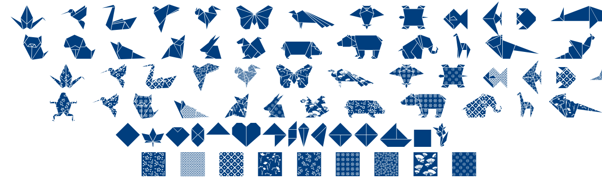 OrigamiBats font