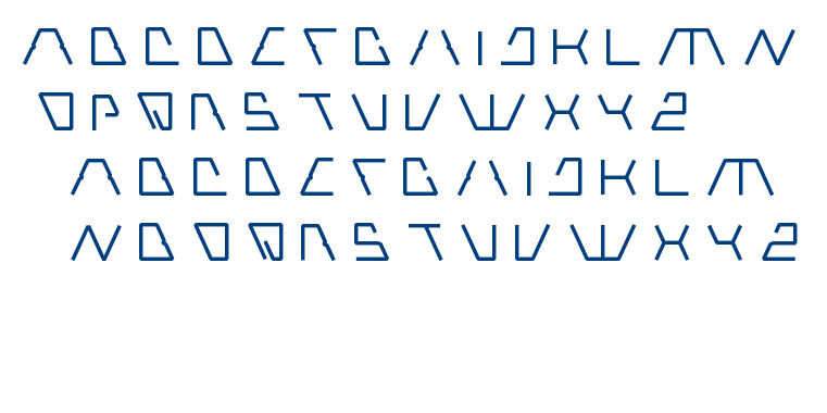 robotic font