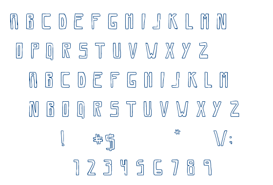 Savia Outline font
