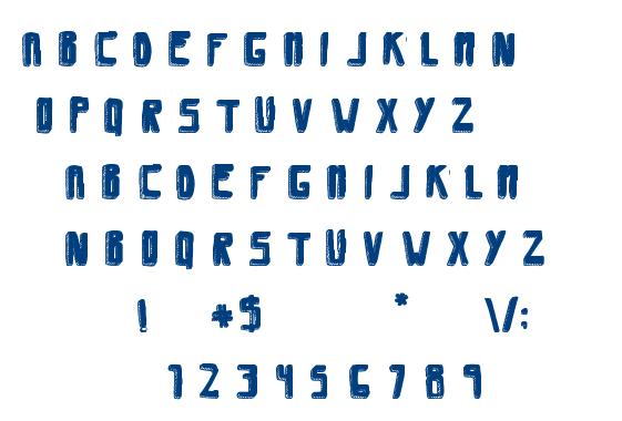 Savia Shadow Filled font