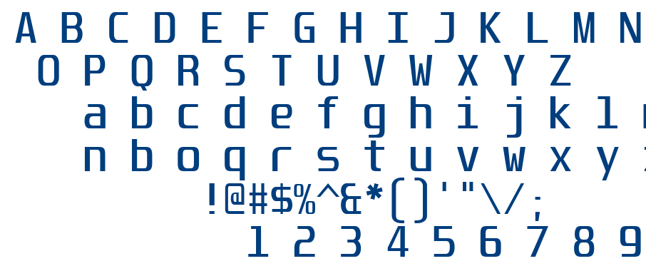 Unispace font