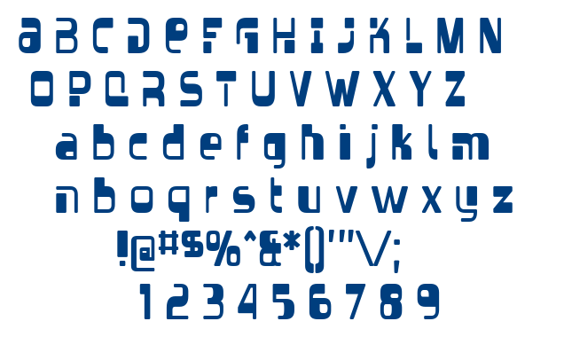 Vectroid font