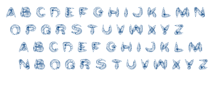 water and gasoline font