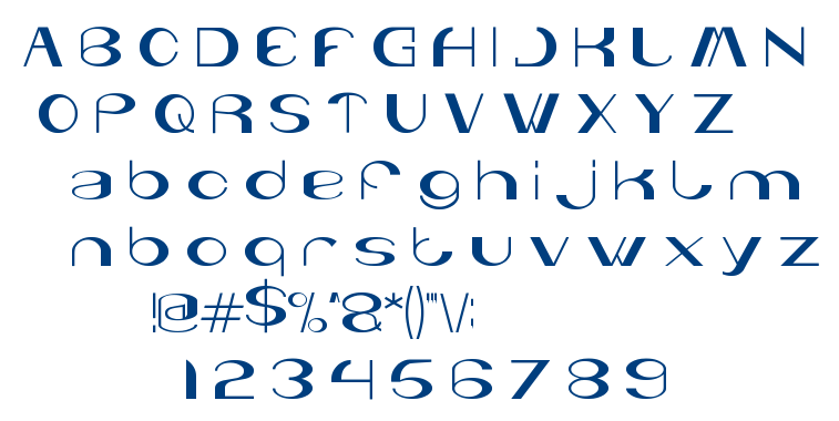 you and me and every one else font