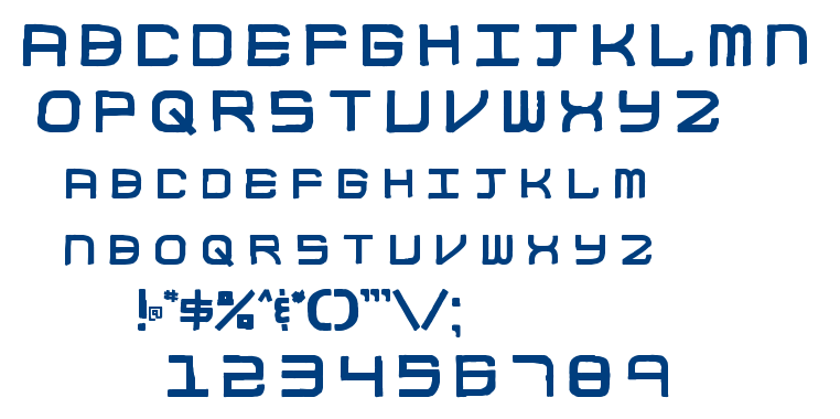 003 Block Code font