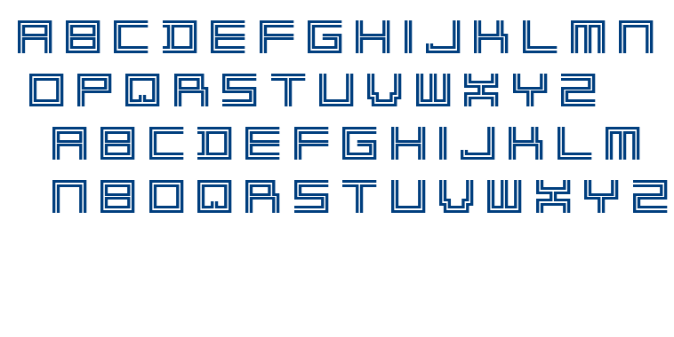 2lines font