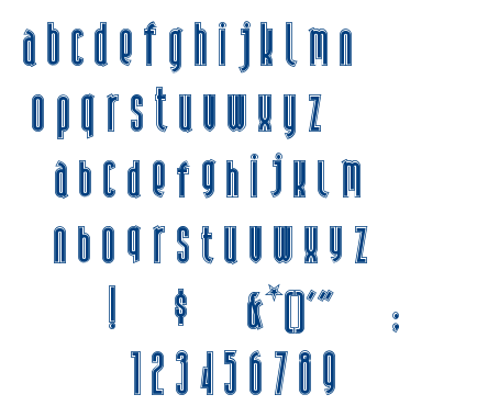 Andiron Outline font