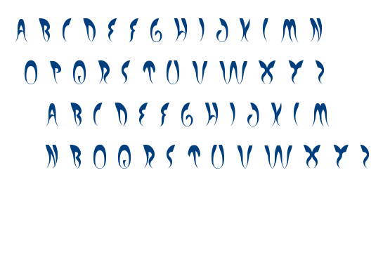 experiment butterfly font