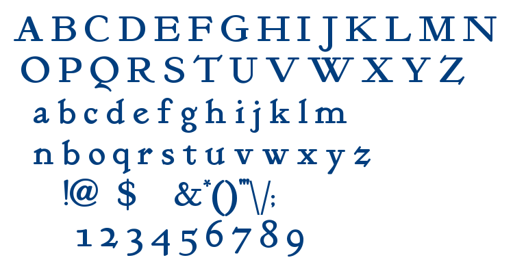 Kelmscott Roman font