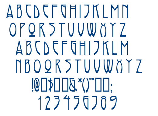 Rivanna font