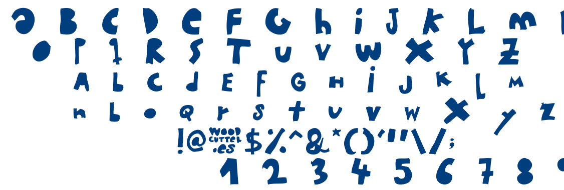 woodcutter MMXII font
