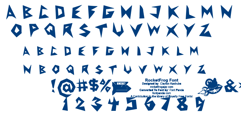 RocketFrog font
