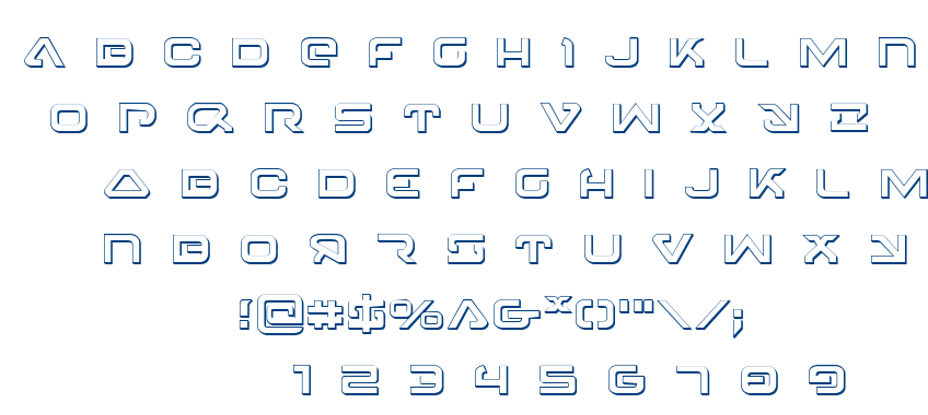 4114 Blaster font