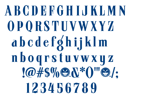 ARB 08 Extreme Roman AUG-32 CAS font