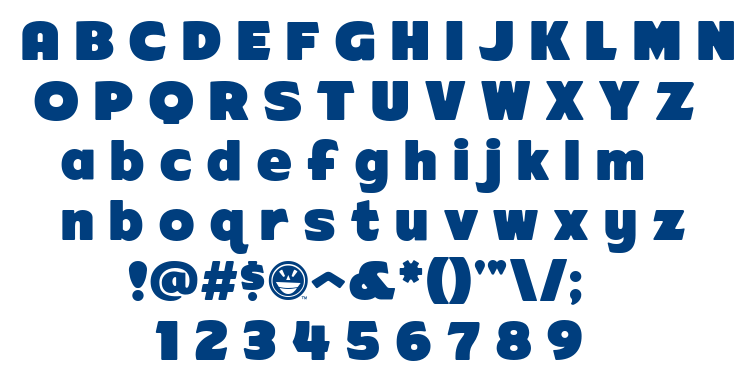 ARB-218 Big&Blunt font