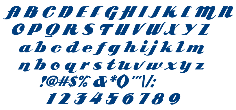 ARB 85 Poster Script JAN-39 font